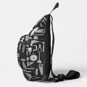 Workshop over zwart en zilver sling bag (Rechts)