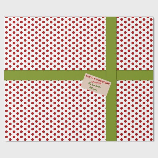 Workshop Red Dot Santa op maat Cadeaupapier (Vlak)