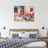 Workshop Santas Canvas Afdruk (Insitu (Slaapkamer))