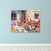 Workshop Santas Canvas Afdruk (Insitu (Houten vloer))