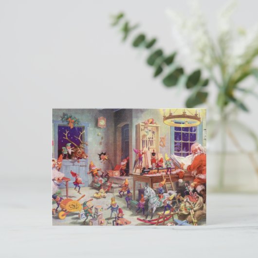 Workshop Santas Feestdagenkaart (Staand voorkant)