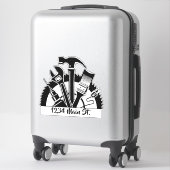 Workshop-sticker postvak sticker (Koffer)