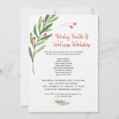 Workshop vakantiekst kerst essenti oils kaart (Voorkant)