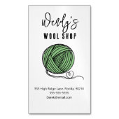 Workshop wol magnetisch visitekaartje (Voorkant Verticaal)