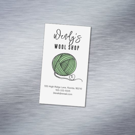 Workshop wol magnetisch visitekaartje (Voorbeeld)