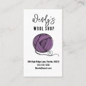 Workshop wol visitekaartje (Voorkant)