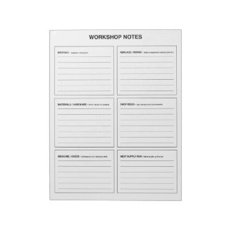 Workshopnotities Houtbewerking & DIY-organisatie Notitieblok