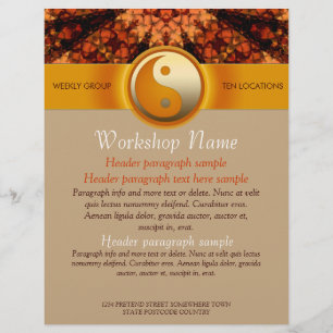 Workshops Party Events Spiritueel Art flyer templa