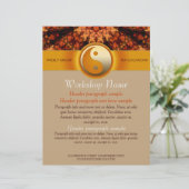 Workshops Party Events Spiritueel Art flyer templa (Staand voorkant)