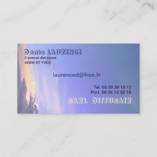 WORKSKAART EN NUAGE VISITEKAARTJE (Voorkant)