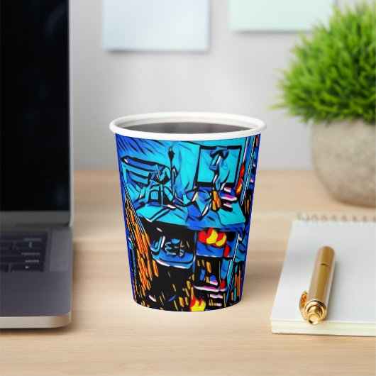 Workspace Lunch Art Papieren Bekers (Insitu)