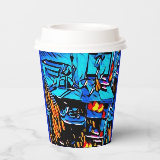 Workspace Lunch Art Papieren Bekers (Achterkant)