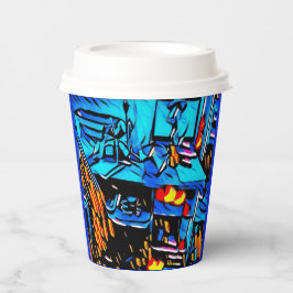 Workspace Lunch Art Papieren Bekers