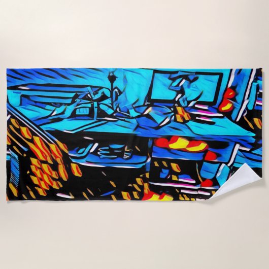 Workspace Lunch Art Strandlaken (Voorkant)