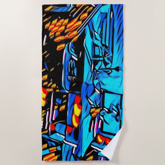 Workspace Lunch Art Strandlaken (Voorkant)