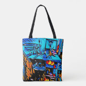 Workspace Lunch Art Tote Bag (Achterkant)