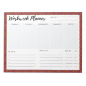 Workweek Planner Notitieblok (Voorkant)