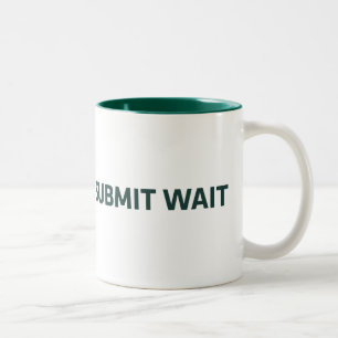 WorkWriteSubmitWait Tweekleurige Koffiemok