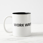 WorkWriteSubmitWait Tweekleurige Koffiemok (Links)