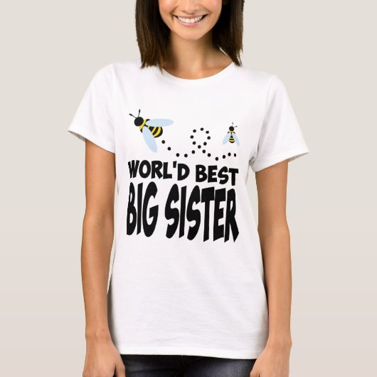 WORL-D BESTE BIG SISTER T-SHIRT (Voorkant)