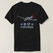 World2 Amerikaans Vliegtuig B 17 Flying Fortress B T-shirt (Design voorkant)