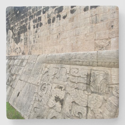 World2Celebrate: Chichén Itzá Great Ball Court Stenen Onderzetter (Voorkant)