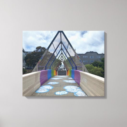 World2Celebrate: Dolores Rainbow Canvas Afdruk (Voorkant)