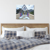 World2Celebrate: Dolores Rainbow Canvas Afdruk (Insitu (Slaapkamer))
