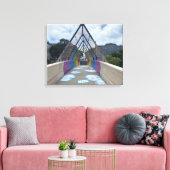 World2Celebrate: Dolores Rainbow Canvas Afdruk (Insitu (Woonkamer))