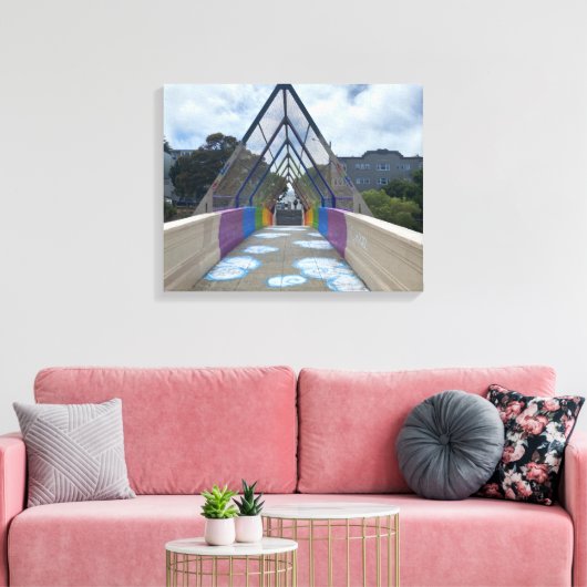 World2Celebrate: Dolores Rainbow Canvas Afdruk (Insitu (Woonkamer))