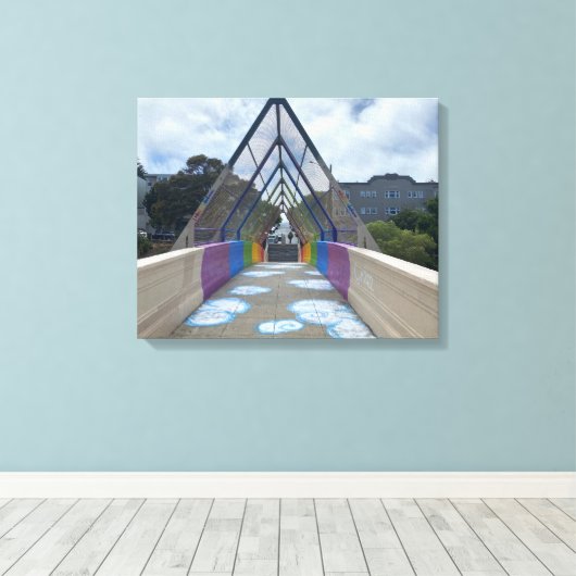 World2Celebrate: Dolores Rainbow Canvas Afdruk (Insitu (Houten vloer))