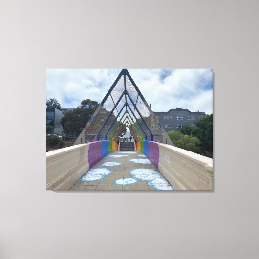 World2Celebrate: Dolores Rainbow Canvas Afdruk (Voorkant)