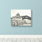 World2Celebrate: El Caracol, Chichén Itzá Canvas Afdruk (Insitu (Houten vloer))