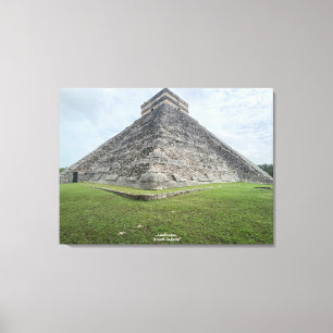 World2Celebrate: El Castillo, Chichén Itzá Canvas Afdruk