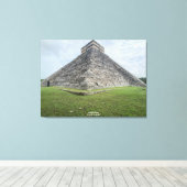World2Celebrate: El Castillo, Chichén Itzá Canvas Afdruk (Insitu (Houten vloer))
