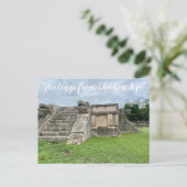 World2Celebrate: Groeten uit Chichén Itzá! Briefkaart (Staand voorkant)