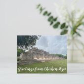 World2Celebrate: Groeten uit Chichén Itzá! Briefkaart (Staand voorkant)