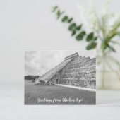 World2Celebrate: Groeten uit Chichén Itzá! Briefkaart (Staand voorkant)