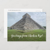 World2Celebrate: Groeten uit Chichén Itzá! Briefkaart (Voorkant / Achterkant)