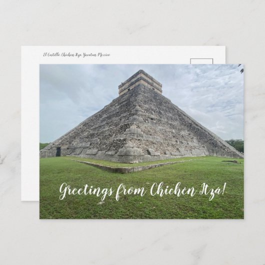 World2Celebrate: Groeten uit Chichén Itzá! Briefkaart (Voorkant / Achterkant)