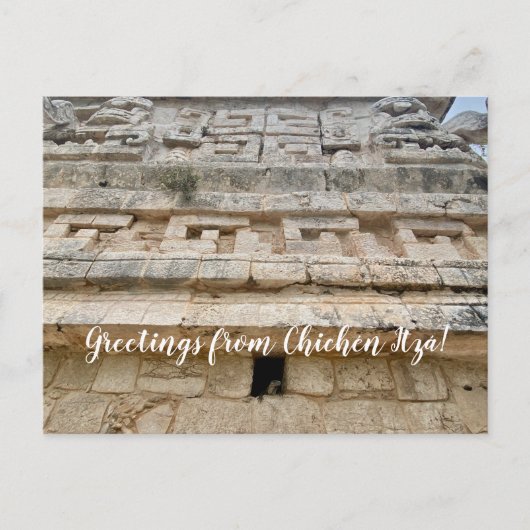 World2Celebrate: Groeten uit Chichén Itzá! Po Briefkaart (Voorkant)