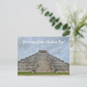 World2Celebrate: Groeten uit Chichén Itzá! Pos Briefkaart (Staand voorkant)