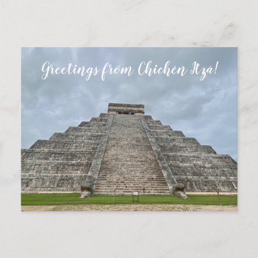 World2Celebrate: Groeten uit Chichén Itzá! Pos Briefkaart (Voorkant)