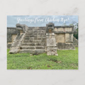 World2Celebrate: Groeten uit Chichén Itzá! Pos Briefkaart (Voorkant)