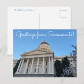 World2Celebrate: Groeten uit Sacramento! Briefkaart (Voorkant / Achterkant)