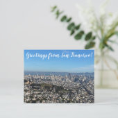 World2Celebrate: Groeten uit San Francisco! Briefkaart (Staand voorkant)