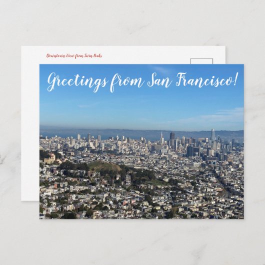 World2Celebrate: Groeten uit San Francisco! Briefkaart (Voorkant / Achterkant)