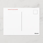 World2Celebrate: Groeten uit San Francisco! Briefkaart (Achterkant)