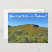 World2Celebrate: Groeten uit San Francisco! Briefkaart (Voorkant / Achterkant)