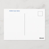 World2Celebrate: Groeten uit San Jose! Briefkaart (Achterkant)